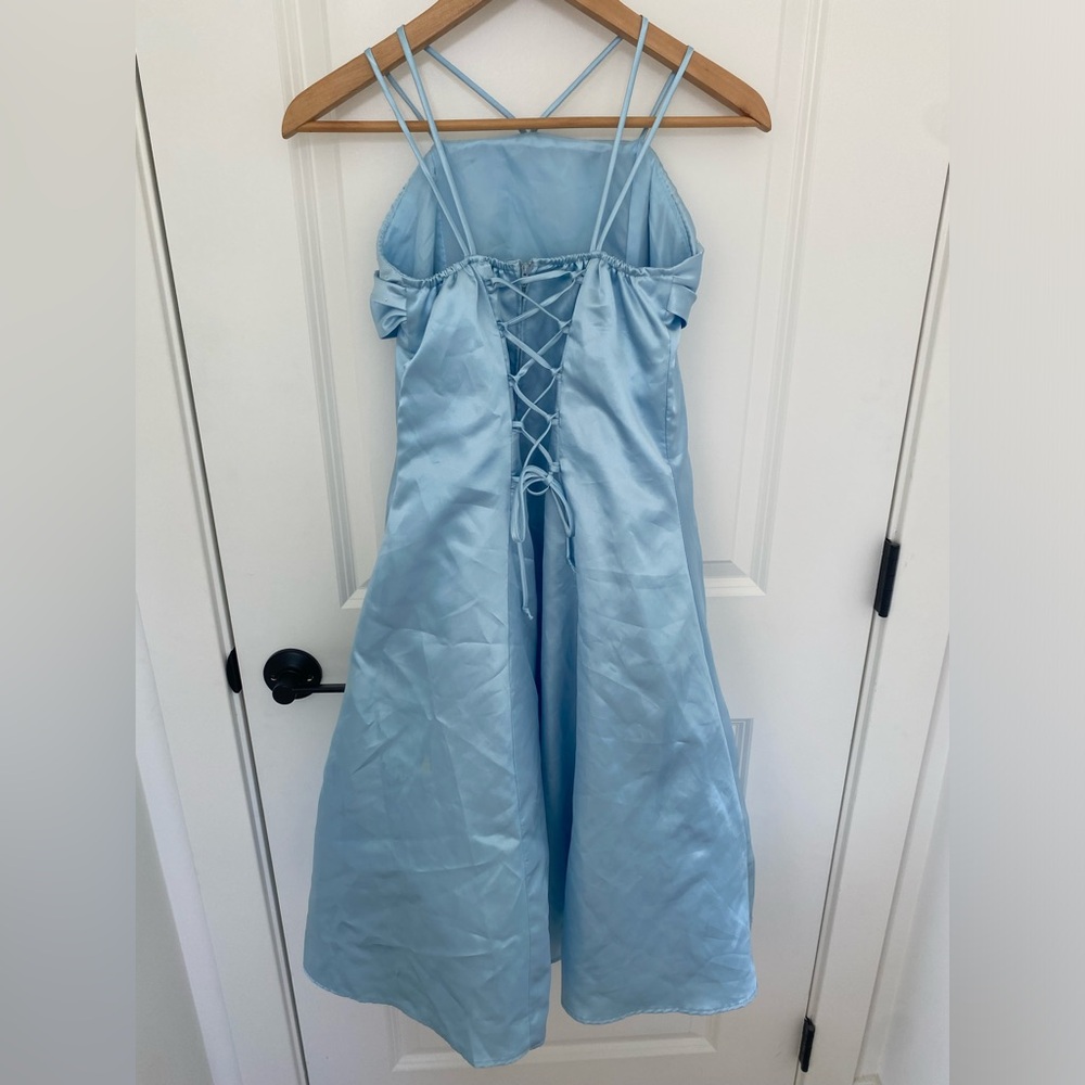 Children’s Princess Dress- light blue with sequin detail - Picture 3 of 12